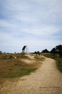 The path to the sandy church